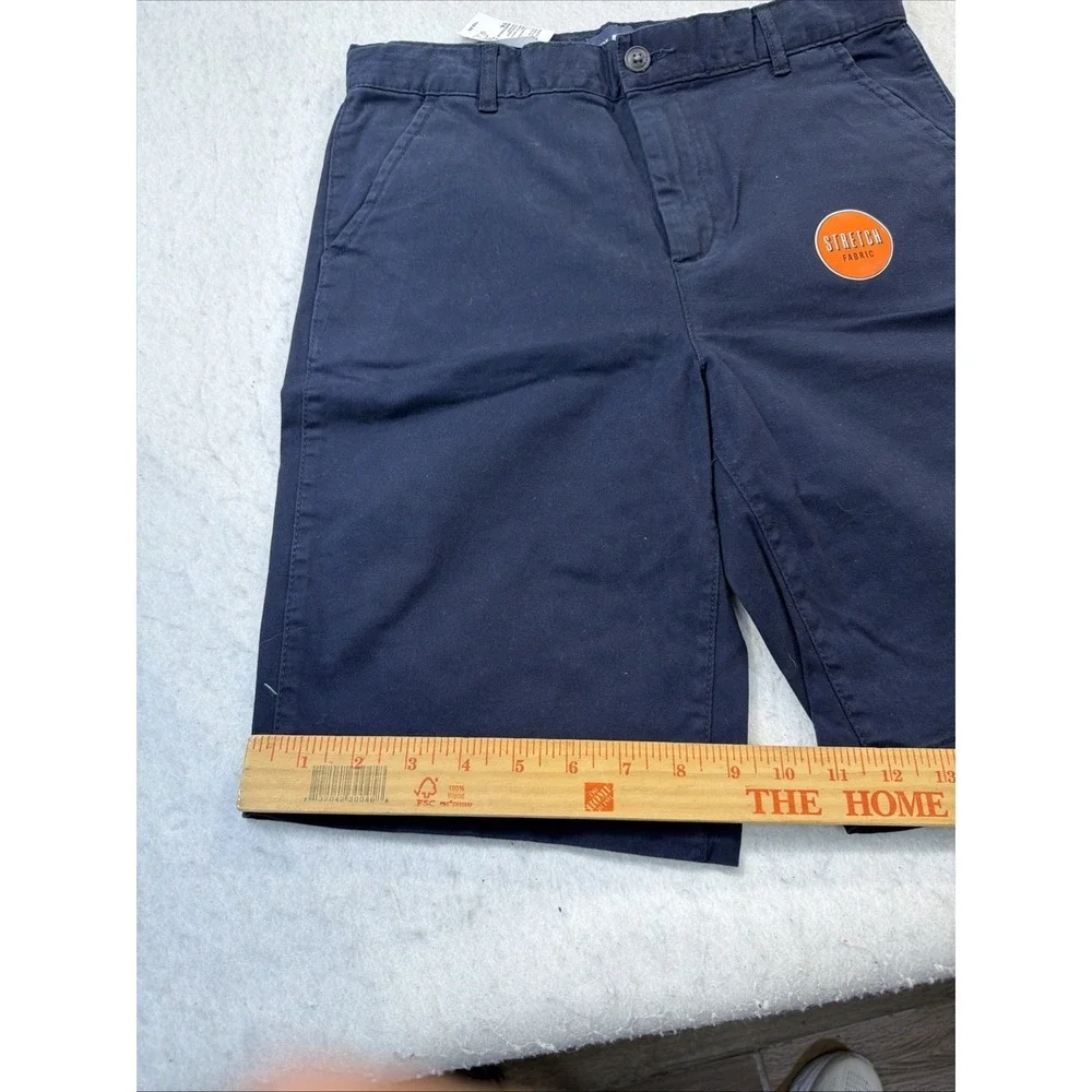 The Children's Place Navy Blue Uniform Stretch Chino Shorts‎ Boys Size 16 New